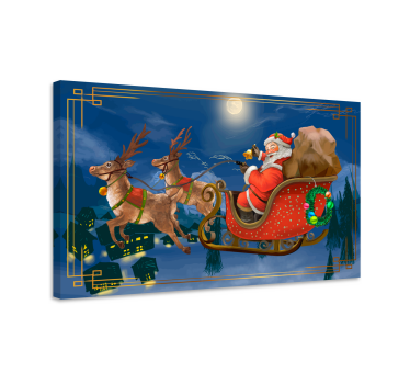 Cuadro navidad Papá noel - TenVinilo