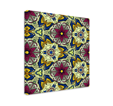 Cuadro decorativo moderno Mosaico de mariposas de colores - TenVinilo