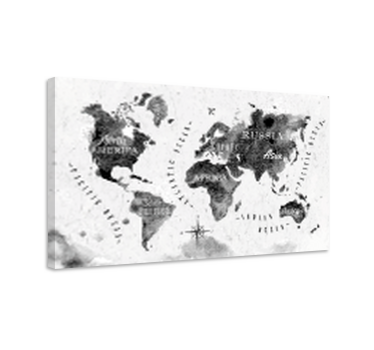 Cuadro mapa mundi Salpicadura de pintura - TenVinilo