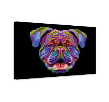 Cuadro de perro Perro moderno a todo color - TenVinilo