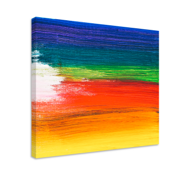 Cuadro artístico Color de salpicaduras de arco iris - TenVinilo