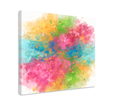 Cuadro artístico Pintura de salpicaduras de colorido - TenVinilo