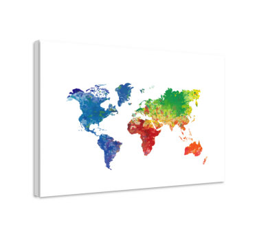 Cuadro mapa mundi Artístico - TenVinilo