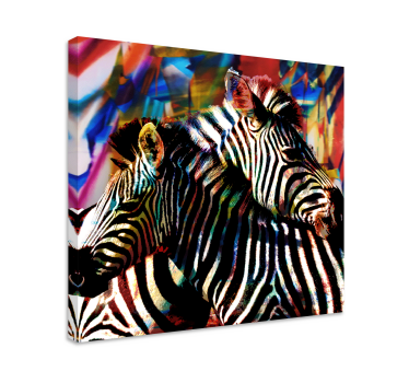 Cuadro de animales Multicolor par de semanas - TenVinilo