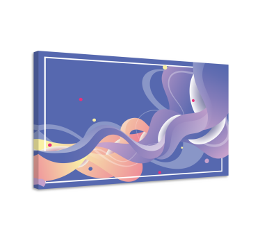 Cuadro artístico Gradiente de ondas modernas - TenVinilo