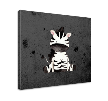 Cuadro animales carácter de cebra adorable - TenVinilo