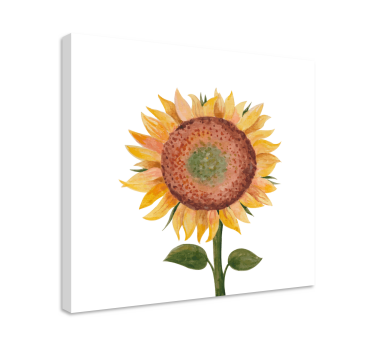 Cuadro flores Pintura de girasol - TenVinilo
