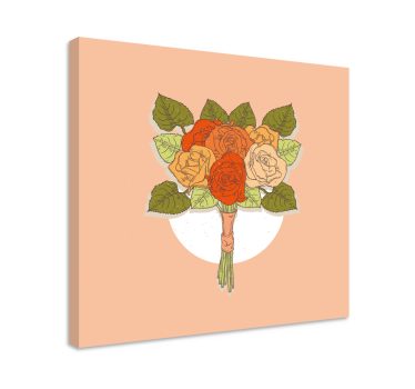 Cuadro flores Pintura vintage - TenVinilo