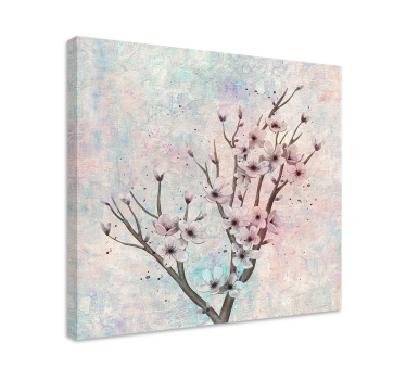 Cuadro flores Gran árbol con - TenVinilo
