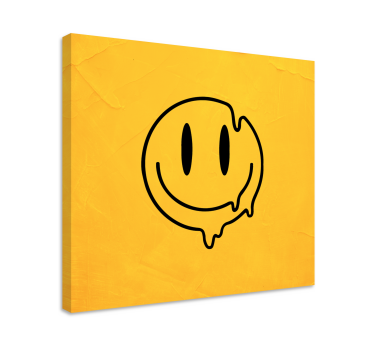 Cuadro artístico Icono de smiley líquido - TenVinilo