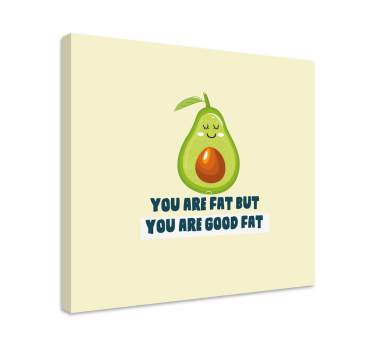 Cuadro con frase Cita divertida con aguacate - TenVinilo