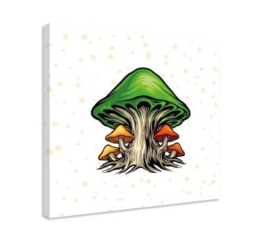 Cuadro cocina Planta de hongo de naturaleza espeluznante - TenVinilo