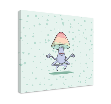 Cuadro cocina Personaje de dibujos animados de hongos - TenVinilo