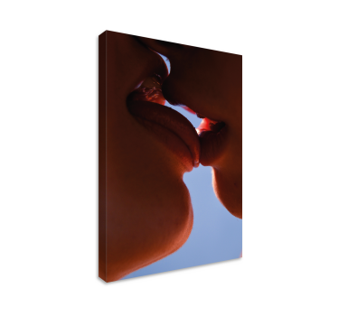 Cuadro en 3d Beso opuesto - TenVinilo