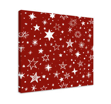 Cuadro artístico Estrella roja acuarela - TenVinilo