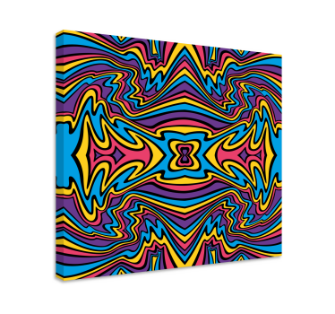 Cuadro artístico Colores vivos líneas maravillosas - TenVinilo