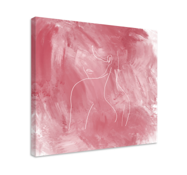 Cuadro artístico línea femenina abstracta - TenVinilo