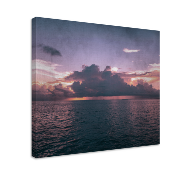 Cuadro de paisaje Océano calmado nublado - TenVinilo