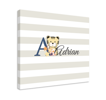 Cuadro de gatos personaje tigre adrian - TenVinilo