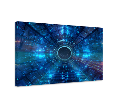 Cuadro moderno vista de túnel futurista - TenVinilo