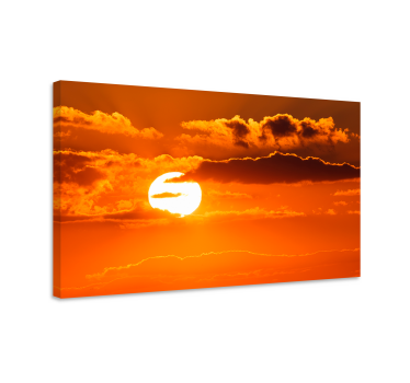 Cuadro de paisaje Fotografía estética de nubes y puestas de sol. - TenVinilo