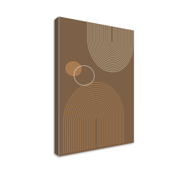 Cuadro decorativo moderno Cálidos arcos geométricos - TenVinilo