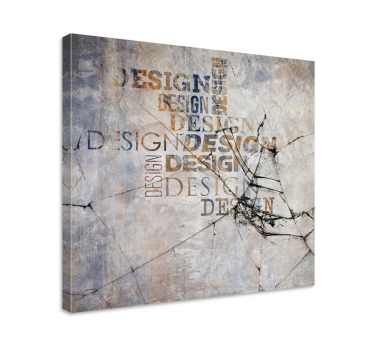 Cuadro decorativo moderno Antiguo hormigón industrial con textos - TenVinilo