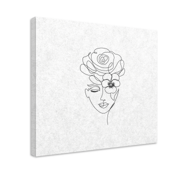 Cuadro pasillo Mujer minimalista sin rostro - TenVinilo