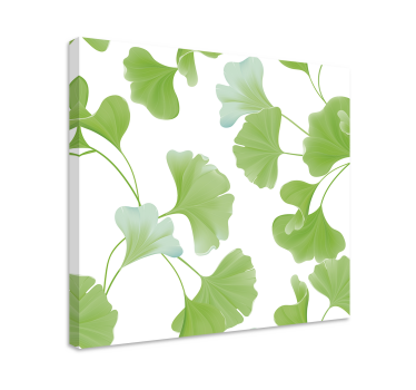 Cuadro decorativo moderno Hojas de ginkgo verde - TenVinilo