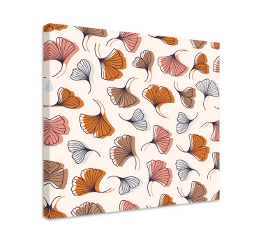 Cuadro decorativo moderno Hojas de ginkgo dibujadas a mano - TenVinilo