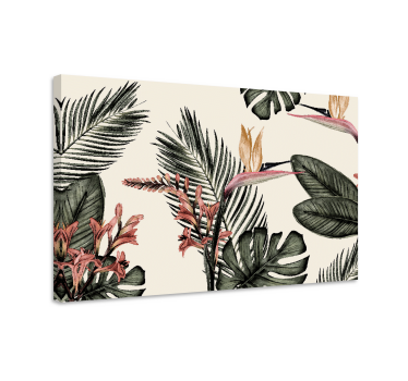 Cuadro salón Carbón tropical - TenVinilo