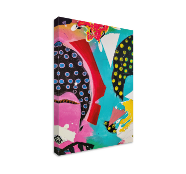 Cuadro decorativo moderno Arte abstracto con colores vibrantes - TenVinilo