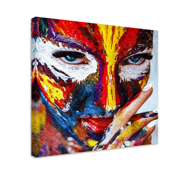 Cuadro artístico Mujer pintada al óleo - TenVinilo