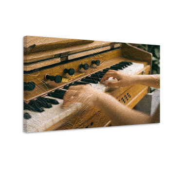 Cuadro artístico Manos tocando el piano - TenVinilo