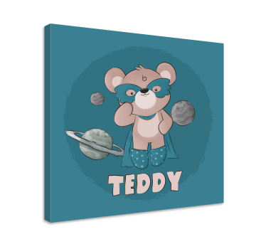 Cuadro animales Oso héroe - TenVinilo
