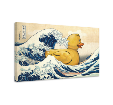Cuadro artístico Pato de goma kanagawa - TenVinilo