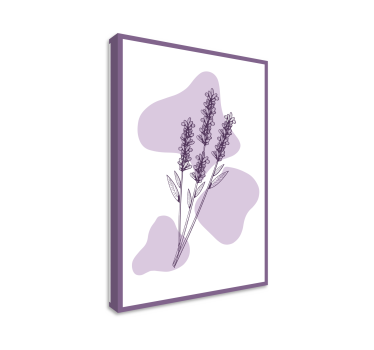 Cuadro de flores dibujo de planta de lavanda - TenVinilo