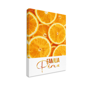 Cuadro bodegones naranja - TenVinilo