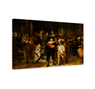Cuadro artístico la Noche de Velar de RembrandtRembrandt presenta - TenVinilo