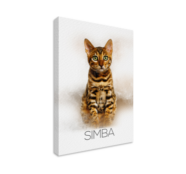 Cuadro personalizable retrato de mascota - TenVinilo