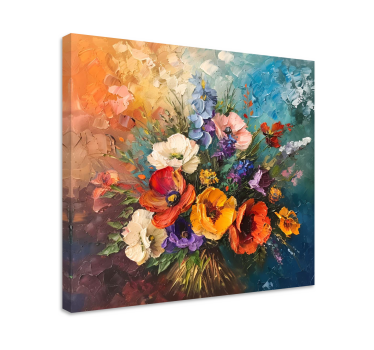 Cuadro artístico ramo de flores - TenVinilo