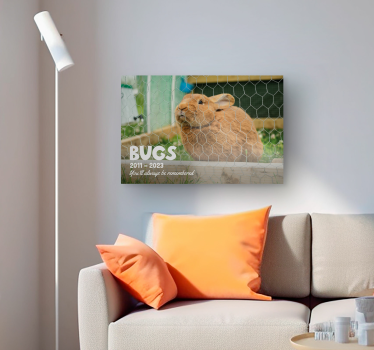 Cuadro para salón aquí yace una mascota muy querida. Siempre vivi - TenVinilo