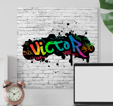 Cuadro para dormitorio nombre personalizadoNombre personalizado - TenVinilo
