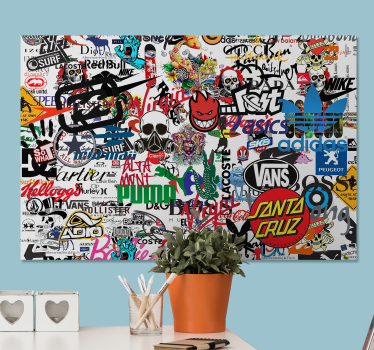 Pinturas modernas Logo famoso - TenVinilo