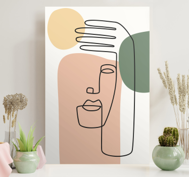 Cuadro artístico Arte lineal minimalista moderno - TenVinilo