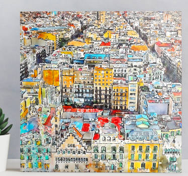 Cuadro artístico Arte vistas barcelona - TenVinilo