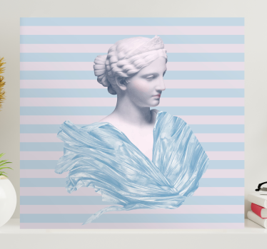 Cuadro artístico busto de figura clásica - TenVinilo