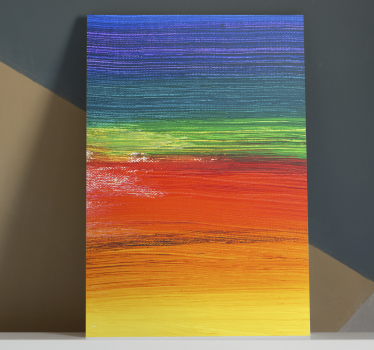 Cuadro artístico Color de salpicaduras de arco iris - TenVinilo