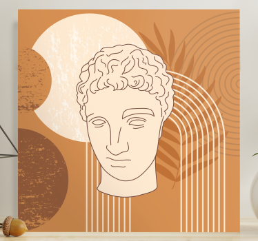 Cuadro artístico Escultura antigua mínima de hermes - TenVinilo