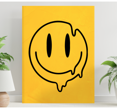 Cuadro artístico Icono de smiley líquido - TenVinilo